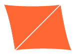 Sonnensegel als Parallelogram 