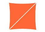 Sonnen Segel in Form eines Quadrats.