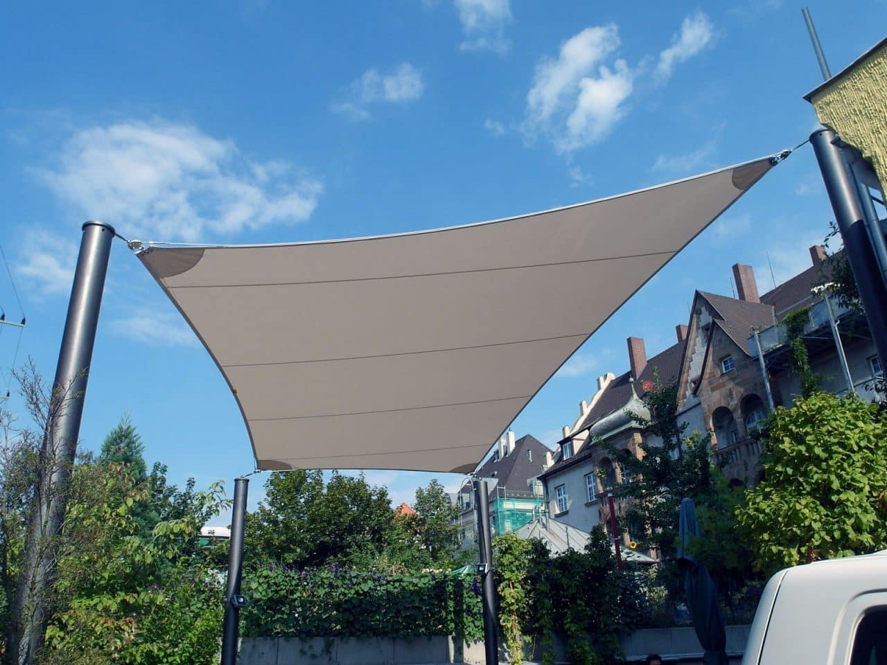 Solarprotect Aufrollbare Sonnensegel Klassisches Sonnensegel Hof