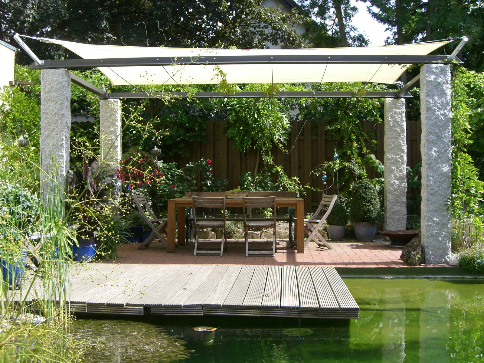 Aufrollbare & wasserdichte Sonnensegel für die Terrasse