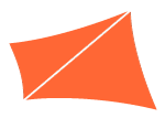 Unregelmäßige Sonnensegelform