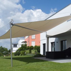 Solarprotect Aufrollbare Sonnensegel Elektrisches Sonnensegel Fassade